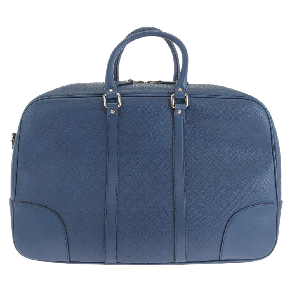 GUCCI Business bag 353394 leather Blue GoldMetal Business bag briefcase Diamante mens Used Authentic