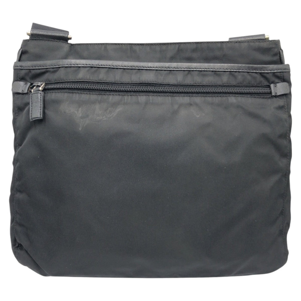 PRADA Shoulder Bag Nylon Black black Shoulder Bag Unisex Test Triangular logo mens Used Authentic
