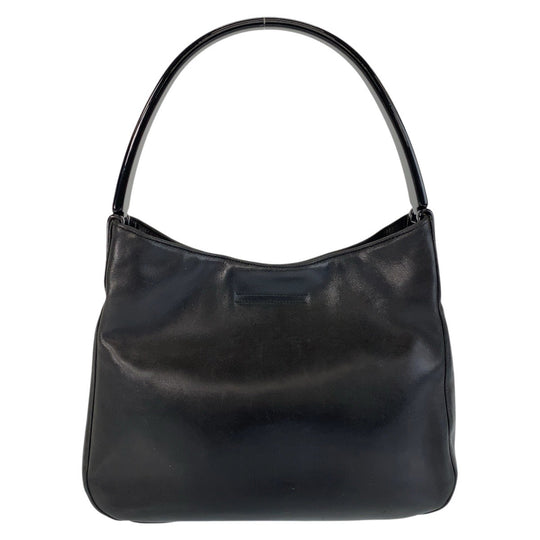 PRADA Shoulder Bag Leather, Plastic Black black Shoulder Bag Women Used Authentic
