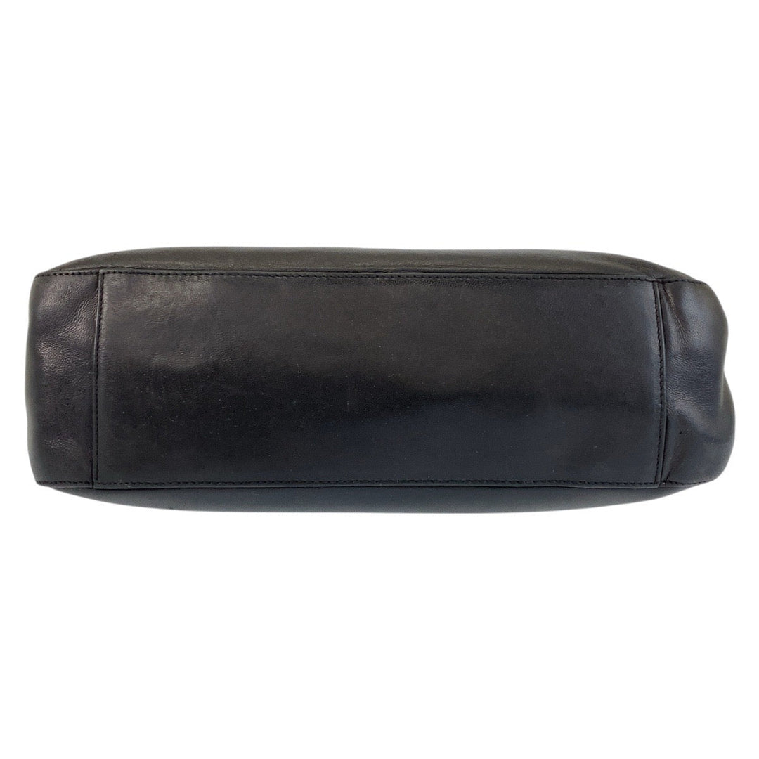 PRADA Shoulder Bag Leather, Plastic Black black Shoulder Bag Women Used Authentic