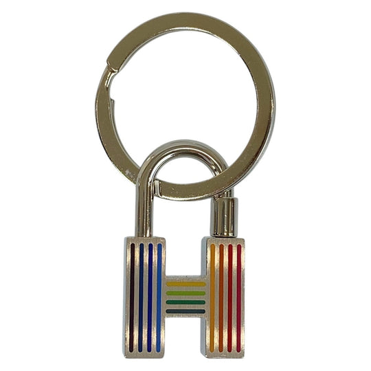 HERMES key ring metal multicolor Key ring Key ring H Cadena Women Used Authentic