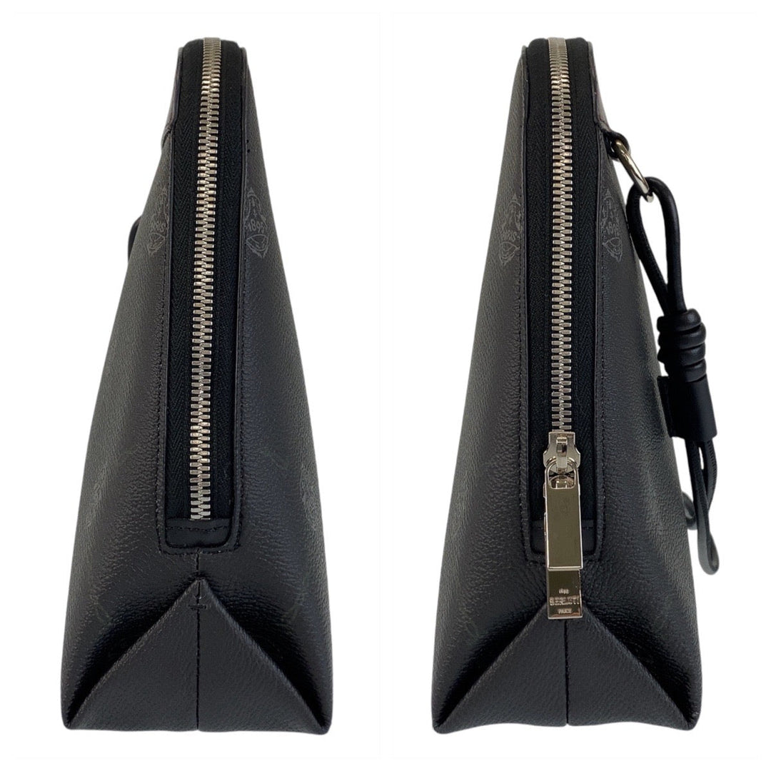 Berluti Clutch bag PVC Black SilverMetal Clutch bag business bag Escapard mens Used Authentic