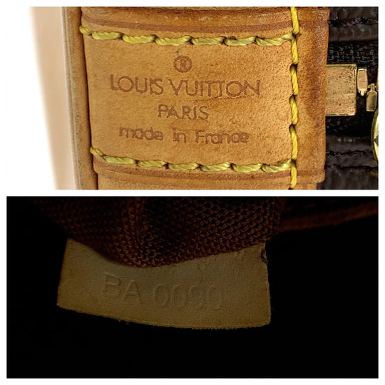 LOUIS VUITTON Handbag M51130 PVC Brown Gold Metal Handbag Monogram Alma Women Used Authentic