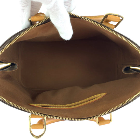 LOUIS VUITTON Handbag M51130 PVC Brown Gold Metal Handbag Monogram Alma Women Used Authentic