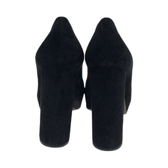 PRADA pumps Suede black Pumps high heels Women 36 1/2 Used Authentic