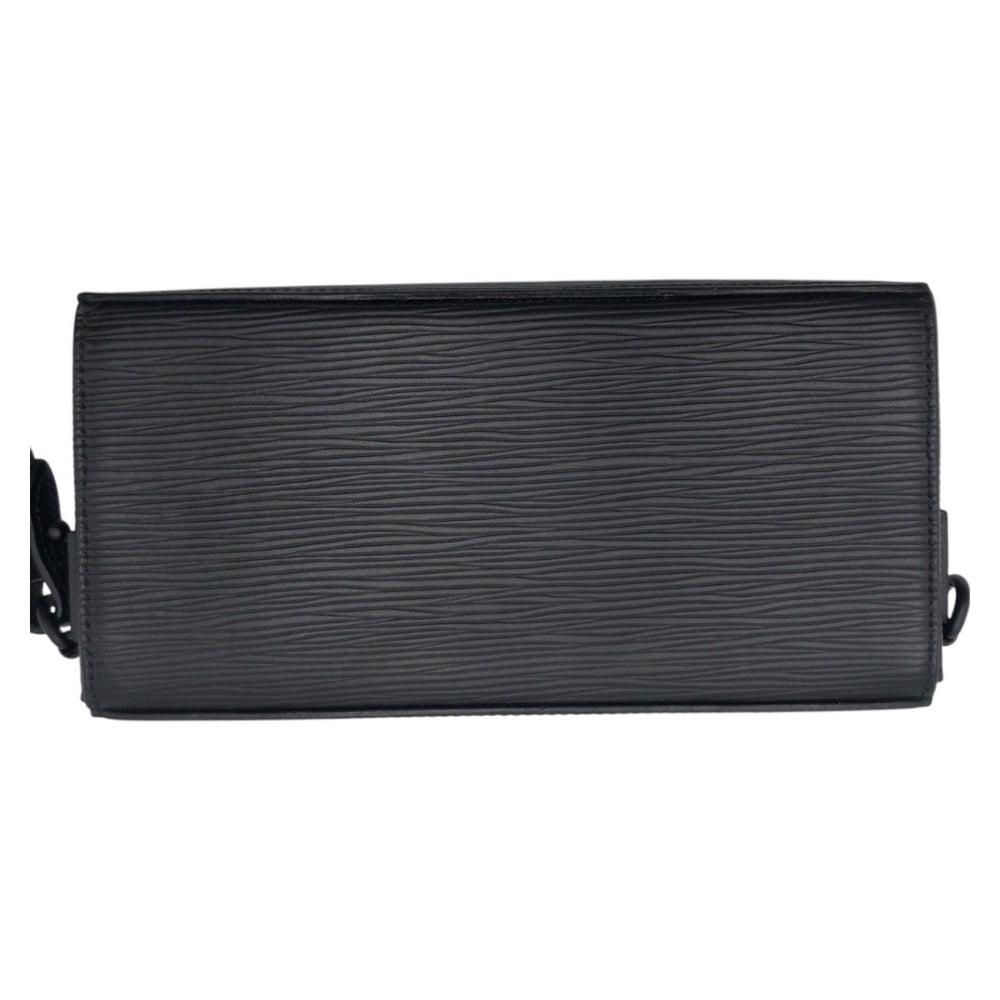 LOUIS VUITTON Long Wallet Purse M80589 Epi Leather black Long Wallet Purse Epi Long slim wallet mens Used Authentic