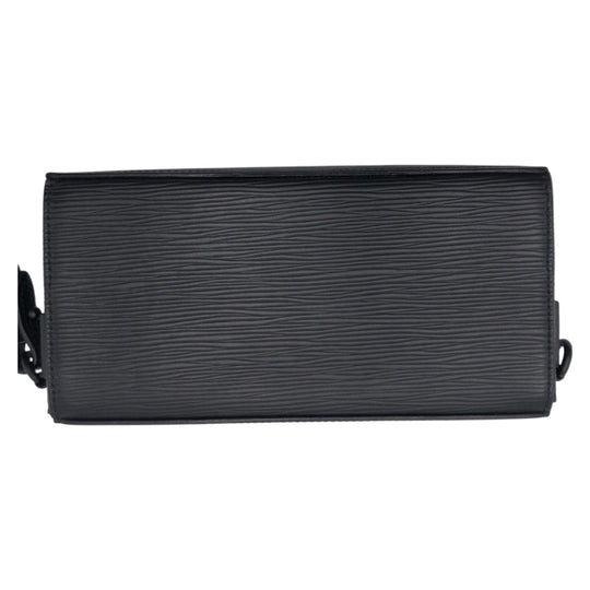 LOUIS VUITTON Long Wallet Purse M80589 Epi Leather black Long Wallet Purse Epi Long slim wallet mens Used Authentic