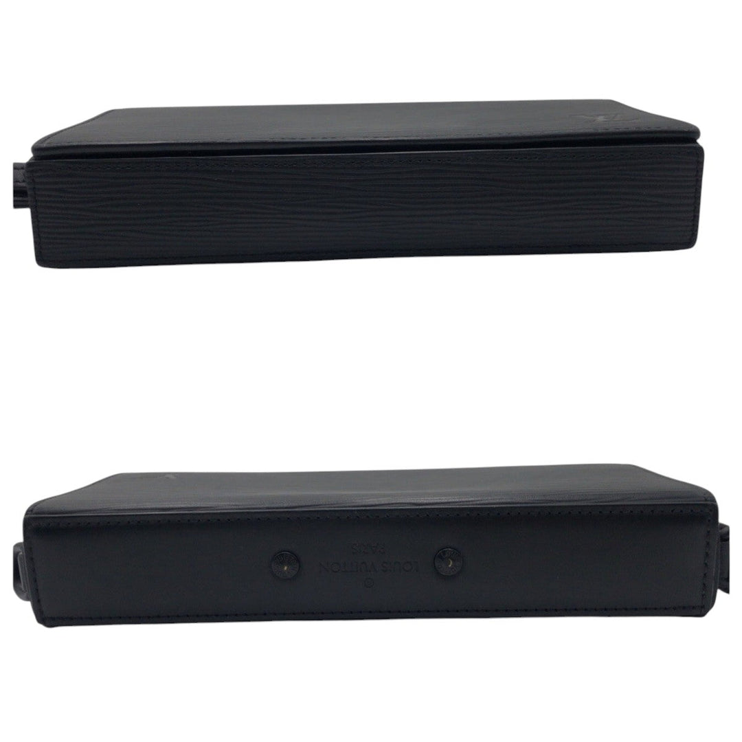 LOUIS VUITTON Long Wallet Purse M80589 Epi Leather black Long Wallet Purse Epi Long slim wallet mens Used Authentic