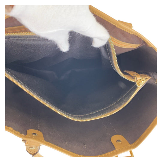 GUCCI Tote Bag 223668 GG Supreme canvas, leather White Beige Gold Metal Tote Bag Shoulder Bag Women Used Authentic