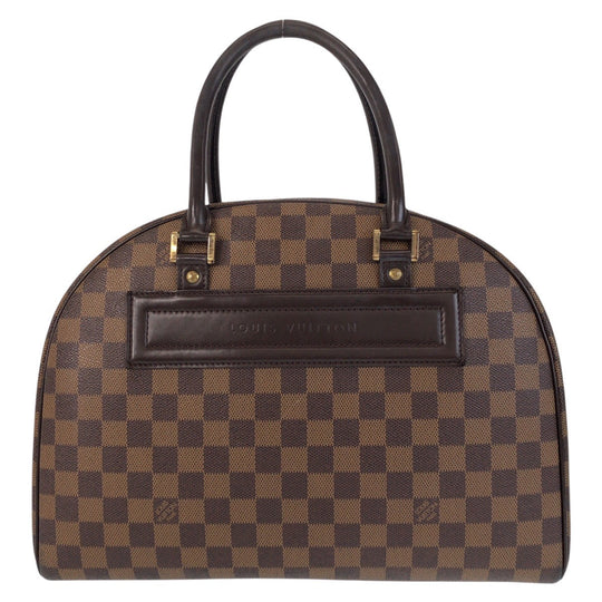 LOUIS VUITTON Handbag N41455 PVC, Leather Brown Gold Metal Handbag Boston Duffel bag Damier Nolita Women Used Authentic