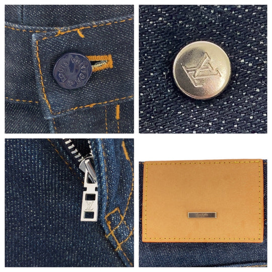 LOUIS VUITTON Denim pants RM221Q  DKN HID70W denim Blue indigo Denim pants jeans mens 34 Used Authentic