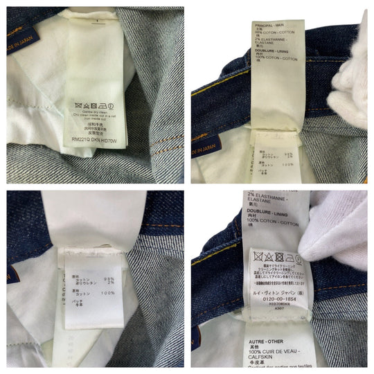 LOUIS VUITTON Denim pants RM221Q  DKN HID70W denim Blue indigo Denim pants jeans mens 34 Used Authentic