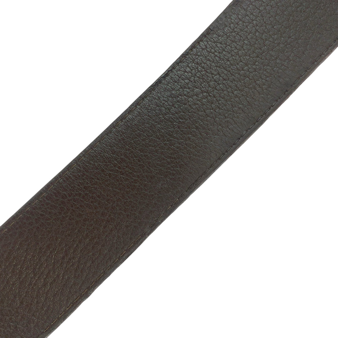 LOUIS VUITTON belt M9153 leather Blue brown belt reversible Sao Tulle Initial mens 40 Used Authentic