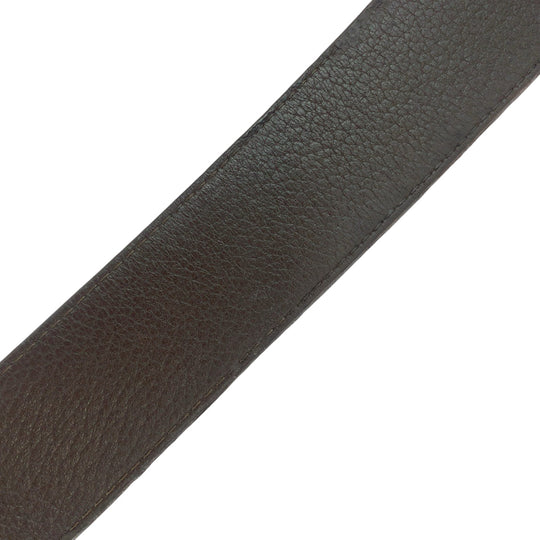 LOUIS VUITTON belt M9153 leather Blue brown belt reversible Sao Tulle Initial mens 40 Used Authentic