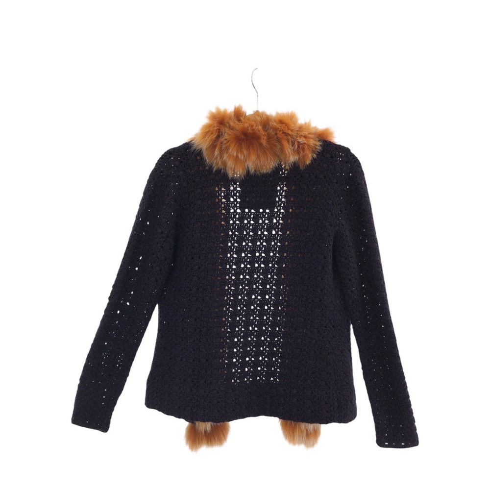 FENDI cardigan cashmere Purple orange Cardigan Fur Women No Size (See Description) Used Authentic