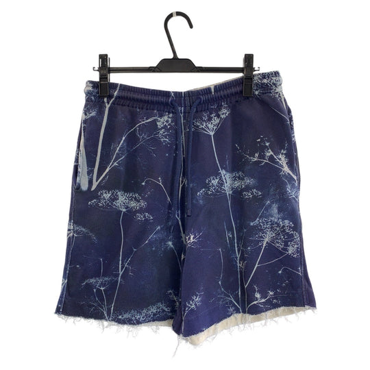 LOEWE Shorts Cotton, Pile blue Shorts Half pants Anagram logo mens M Used Authentic