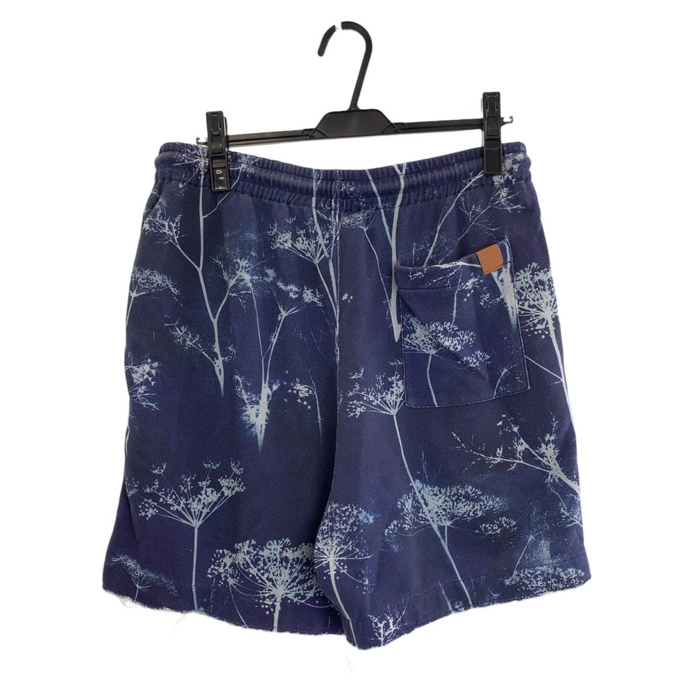 LOEWE Shorts Cotton, Pile blue Shorts Half pants Anagram logo mens M Used Authentic