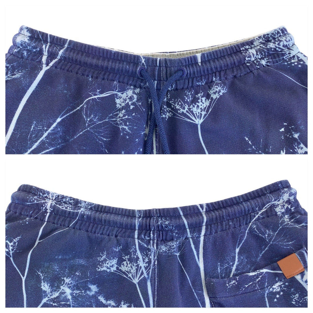 LOEWE Shorts Cotton, Pile blue Shorts Half pants Anagram logo mens M Used Authentic