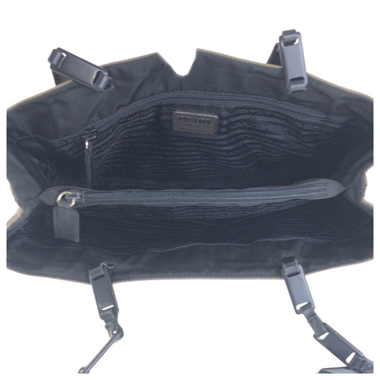 PRADA Shoulder Bag Nylon, Plastic khaki Shoulder Bag Tote Bag Test Triangle With logo Women Used Authentic