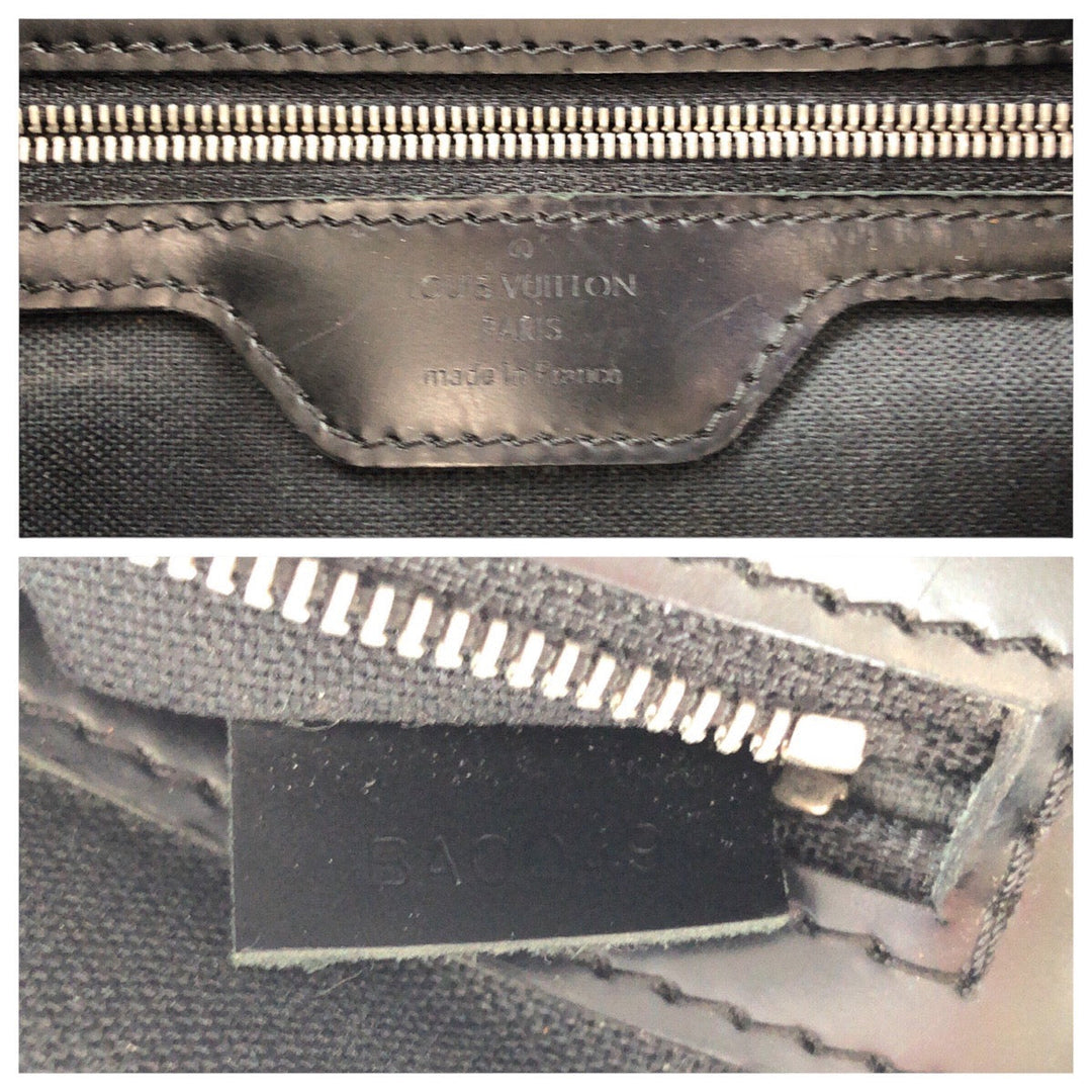 LOUIS VUITTON Business bag N48118 PVC Black SilverMetal Business bag briefcase Damier Graphite Yone mens Used Authentic