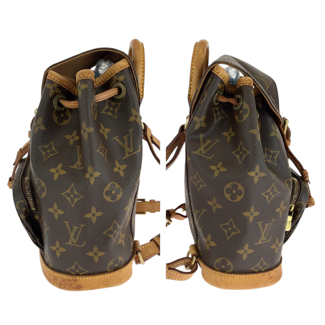 LOUIS VUITTON Backpack M51137 PVC Brown Backpack Backpack Monogram Mini Montsouris Women Used Authentic