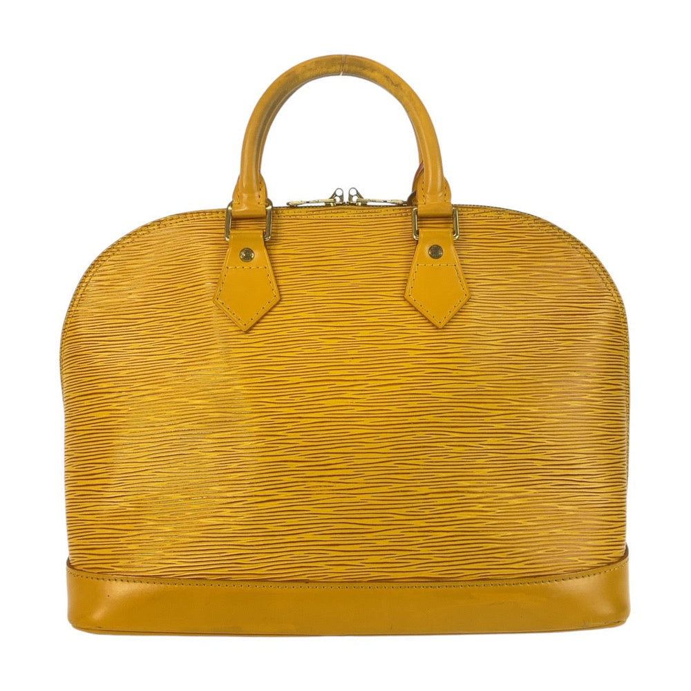 LOUIS VUITTON Handbag M52149 Epi Leather Tassili Yellow GoldMetal Handbag Epi Alma Women Used Authentic