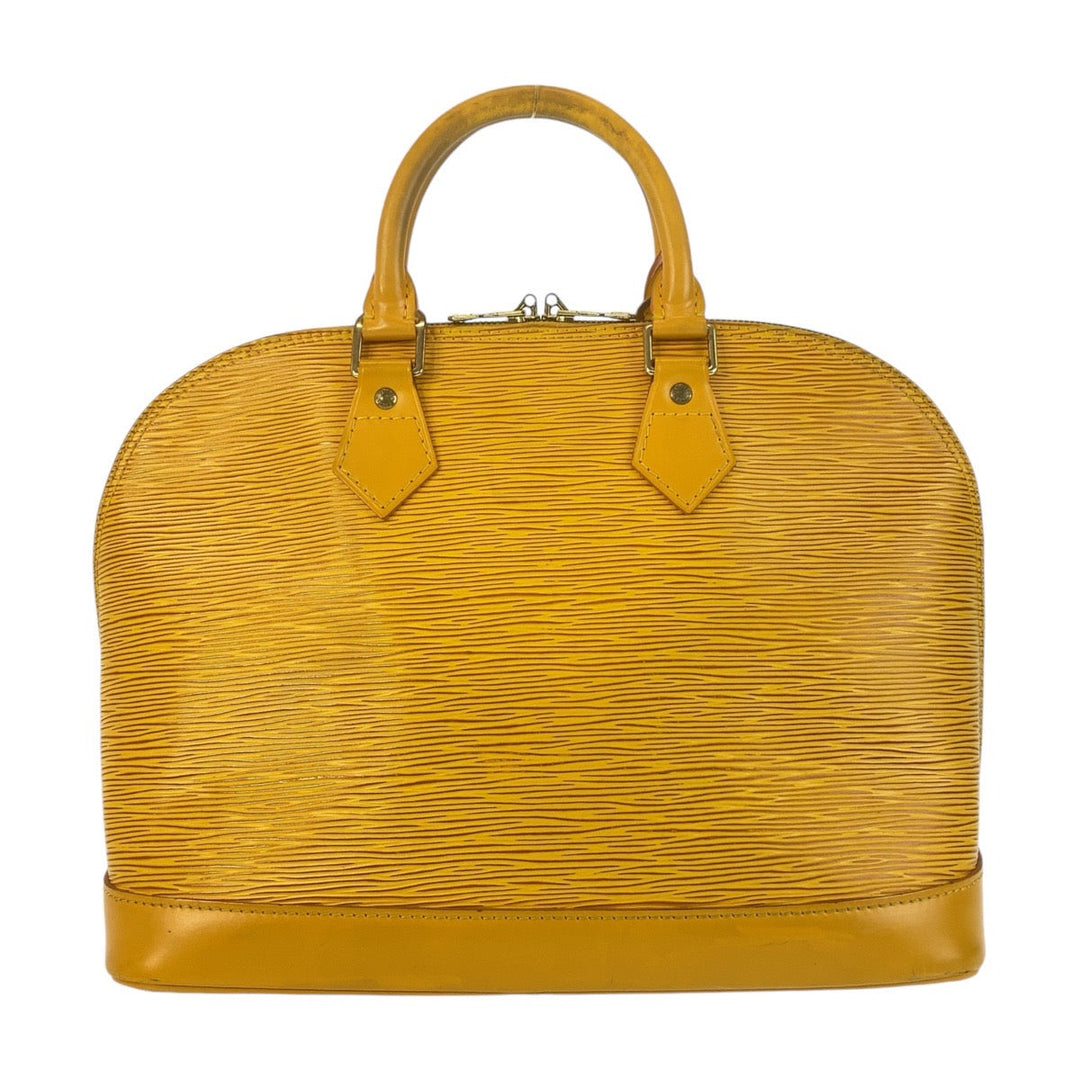 LOUIS VUITTON Handbag M52149 Epi Leather Tassili Yellow GoldMetal Handbag Epi Alma Women Used Authentic