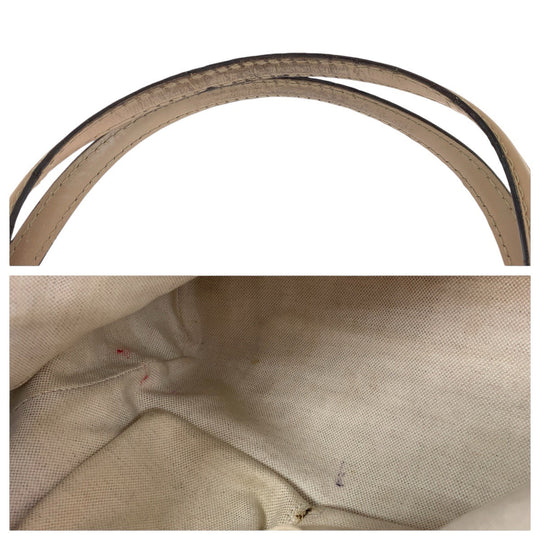 GUCCI Tote Bag 257061 GG canvas, leather Pink Beige Gold Metal Tote Bag Shoulder Bag Pretty Women Used Authentic