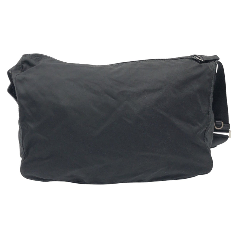 PRADA Shoulder Bag Nylon Black black Shoulder Bag Messenger Bag Unisex Test Triangular logo mens Used Authentic