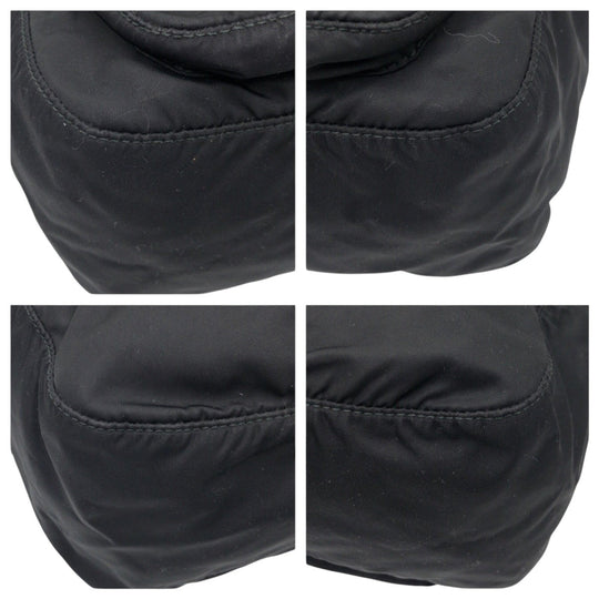 PRADA Shoulder Bag Nylon Black black Shoulder Bag Messenger Bag Unisex Test Triangular logo mens Used Authentic
