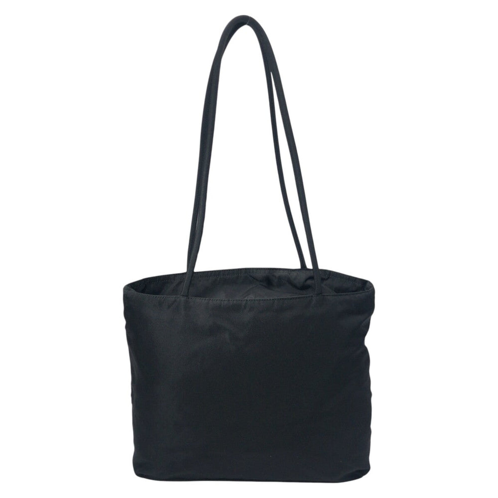 PRADA Tote Bag Nylon Black black Tote Bag Shoulder Bag Handbag Test Triangular logo Women Used Authentic