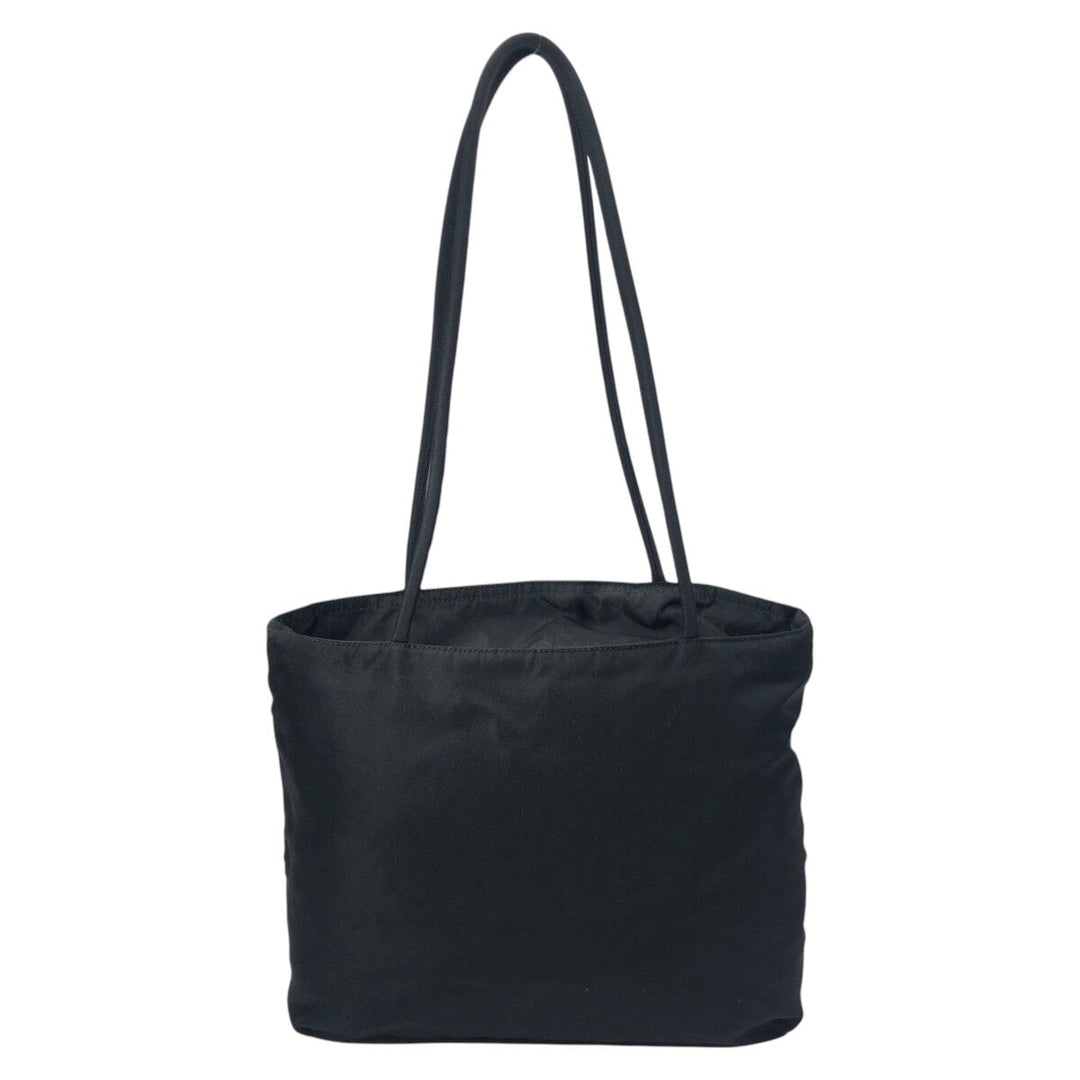 PRADA Tote Bag Nylon Black black Tote Bag Shoulder Bag Handbag Test Triangular logo Women Used Authentic