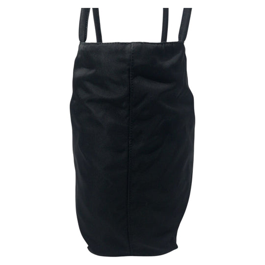 PRADA Tote Bag Nylon Black black Tote Bag Shoulder Bag Handbag Test Triangular logo Women Used Authentic