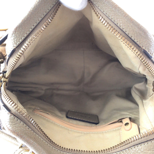 Chloe Shoulder Bag leather Brown Paraty logo