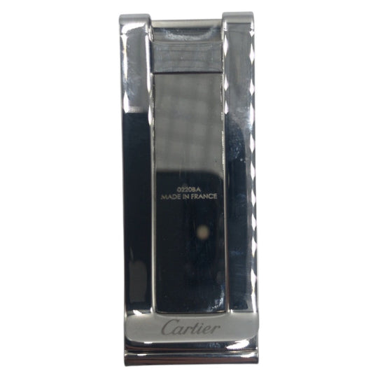 CARTIER Money clip 0220BA metal Silver unisex Decor Radiated mens Used Authentic