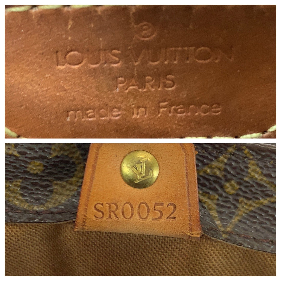 LOUIS VUITTON Tote Bag M51172 PVC Brown Gold Metal Tote Bag handbag Monogram Vavan PM Women Used Authentic