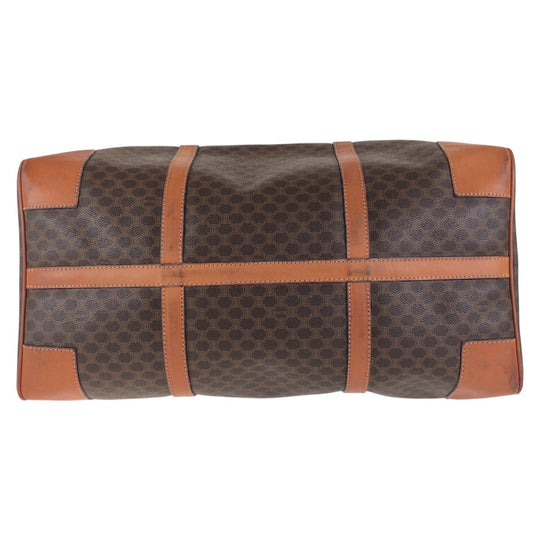 CELINE Boston Duffel bag PVC, Leather Brown Gold Metal Boston Duffel bag unisex Macadam Women Used Authentic