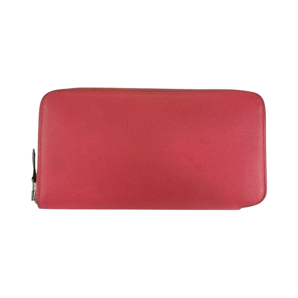 HERMES Long Wallet Purse Epsom rose azale pink Long Wallet Purse Azap long silk in Women Used Authentic