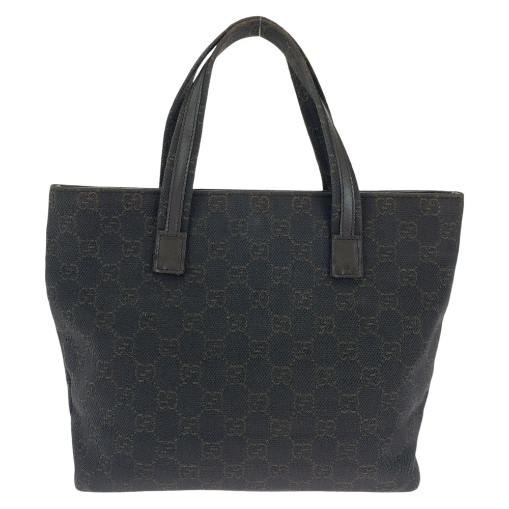 GUCCI Tote Bag 105650 GG canvas, leather Brown Gold Metal Tote Bag handbag Women Used Authentic