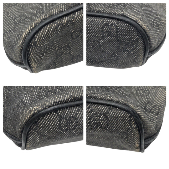 GUCCI Handbag 07199 2133 GG canvas gray Handbag accessory pouch GG pattern Women Used Authentic