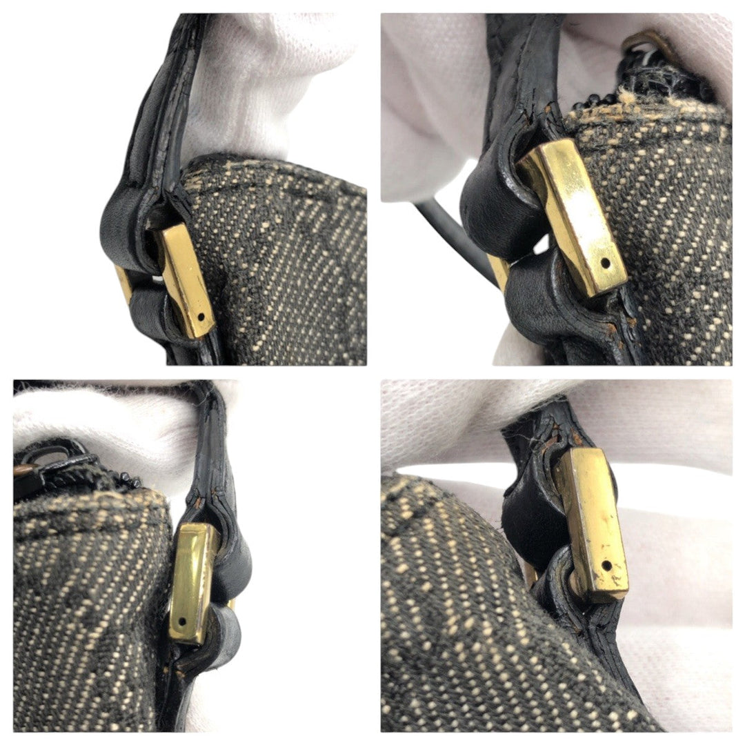 GUCCI Handbag 07199 2133 GG canvas gray Handbag accessory pouch GG pattern Women Used Authentic