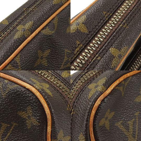 LOUIS VUITTON Shoulder Bag M45236 Monogram, Tanned Leather Brown Amazone Women Used Authentic
