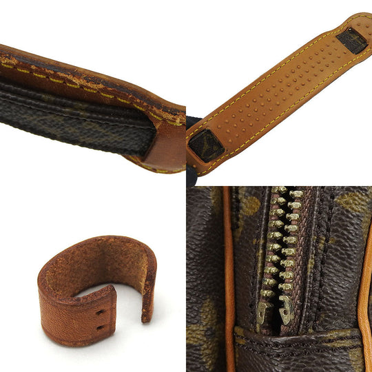 LOUIS VUITTON Shoulder Bag M45236 Monogram, Tanned Leather Brown Amazone Women Used Authentic