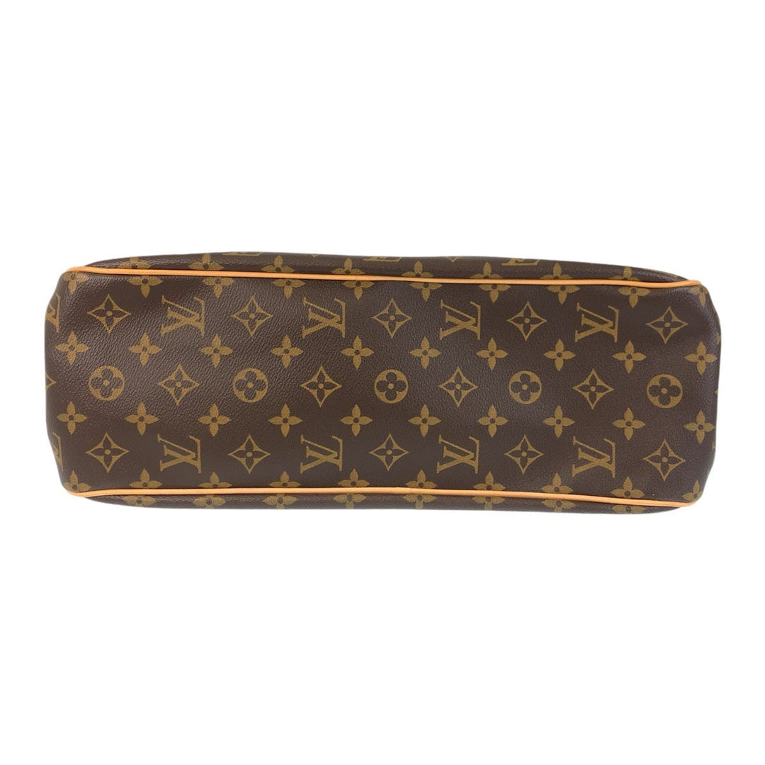 LOUIS VUITTON Tote Bag M51154 PVC Brown Gold Metal Tote Bag Shoulder Bag Monogram Batignolles Horizontal Women Used Authentic