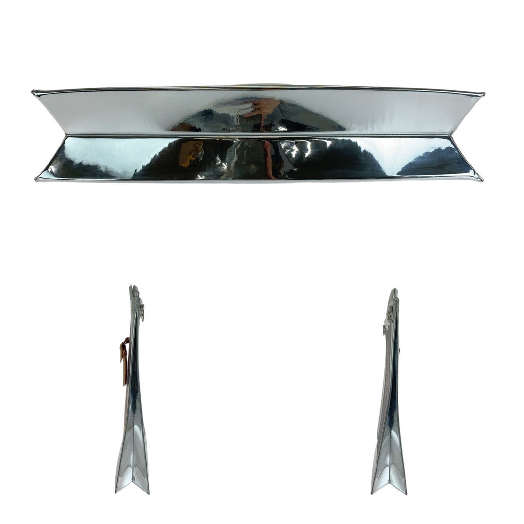 LOUIS VUITTON Tote Bag M23151 PVC, enamel, leather Brown Silver White Tote Bag Shoulder Bag 2way Unisex A4 Storage Monogram Freezer Sac Plat Women Used Authentic