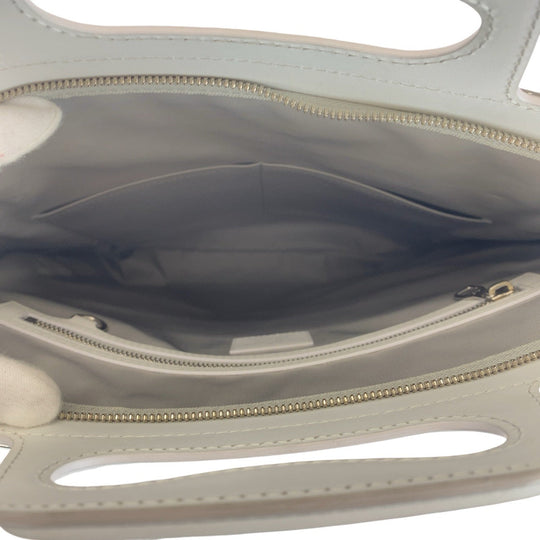 LOUIS VUITTON Tote Bag M23151 PVC, enamel, leather Brown Silver White Tote Bag Shoulder Bag 2way Unisex A4 Storage Monogram Freezer Sac Plat Women Used Authentic