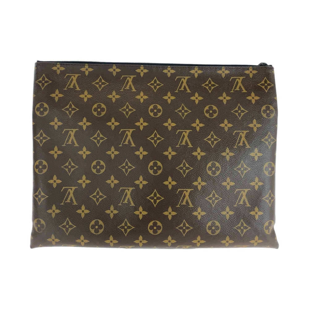 LOUIS VUITTON Clutch bag M44484 PVC Brown orange Clutch bag unisex Monogram Solar Powered Ray Pochette Virgil Abloh mens Used Authentic