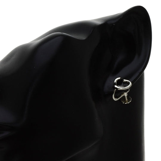 TIFFANY&Co. Earring SV Silver Open heart Women Used Authentic