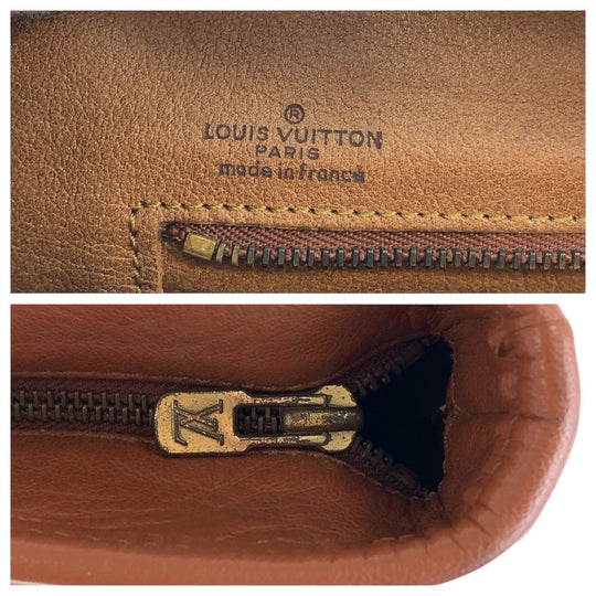 LOUIS VUITTON Tote Bag M42425 PVC, Leather Brown Tote Bag Shoulder Bag Monogram Weekend PM Women Used Authentic