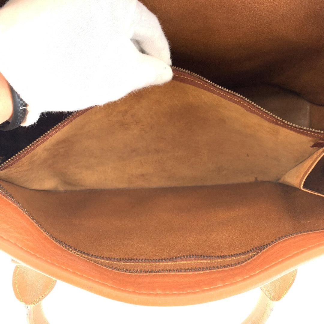 LOUIS VUITTON Tote Bag M42425 PVC, Leather Brown Tote Bag Shoulder Bag Monogram Weekend PM Women Used Authentic